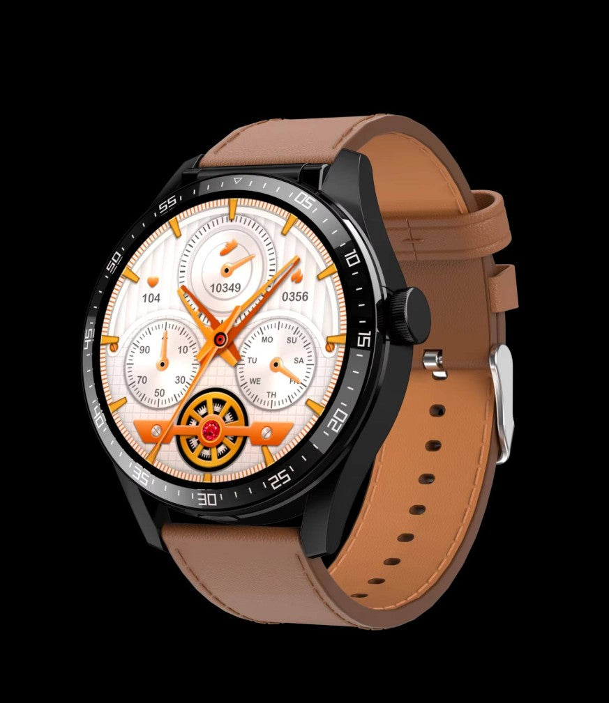 Smartwatch with built-in TWS earbuds charging case and fitness tracking features UAE
