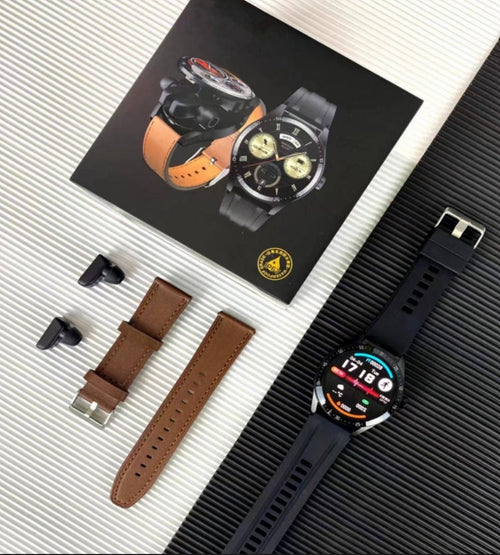 Premium Smartwatch + Wireless Earbuds Combo with Health Tracking & Sports Modes
