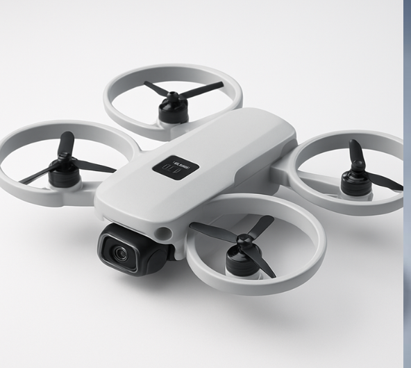 dual camera optical flow drone with LED propeller guards and remote control quadcopter