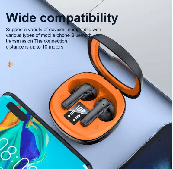 Wave Wireless Earbuds – Deep Bass Bluetooth Earphones with Noise Isolation & Compact Charging Case | UAE