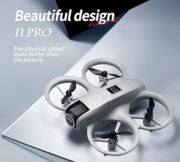 Optical Flow Dual-Camera Drone – 720P HD Quadcopter with LED Prop Guards & 360° Flips | Beginner Drone UAE